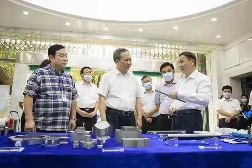 省委常委、省委组织部部长王成调研博云东方：推动先进有色金属材料产业做大做强